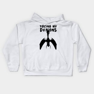 'Facing My Demons' PTSD Mental Health Shirt Kids Hoodie